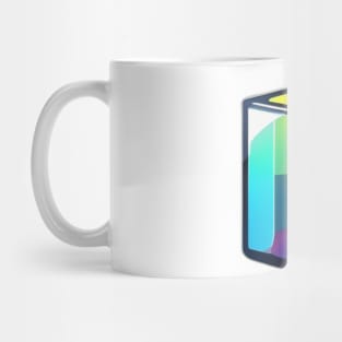 Rubic Cube Neon Shadow Silhouette Anime Style Collection No. 375 Mug